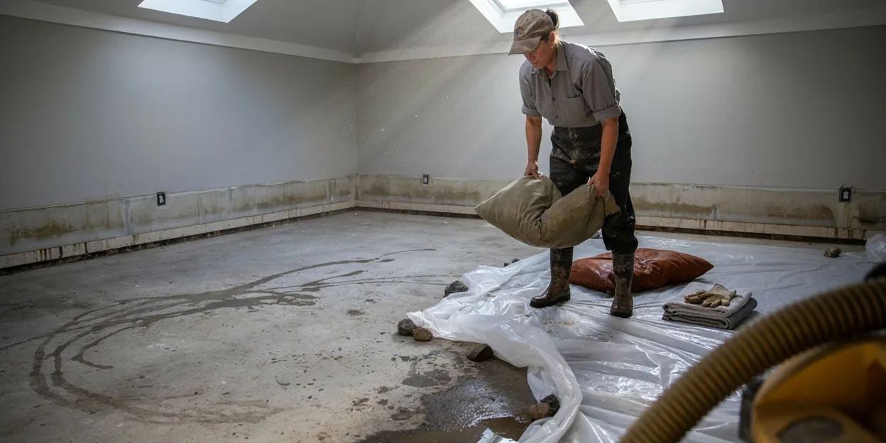 Water damage restoration in Weymouth, MA